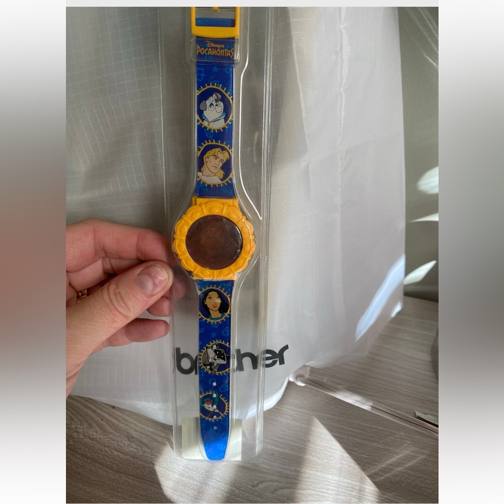 Vintage Disney Pocahontas Holographic Children’s Wrist Watch New NIP